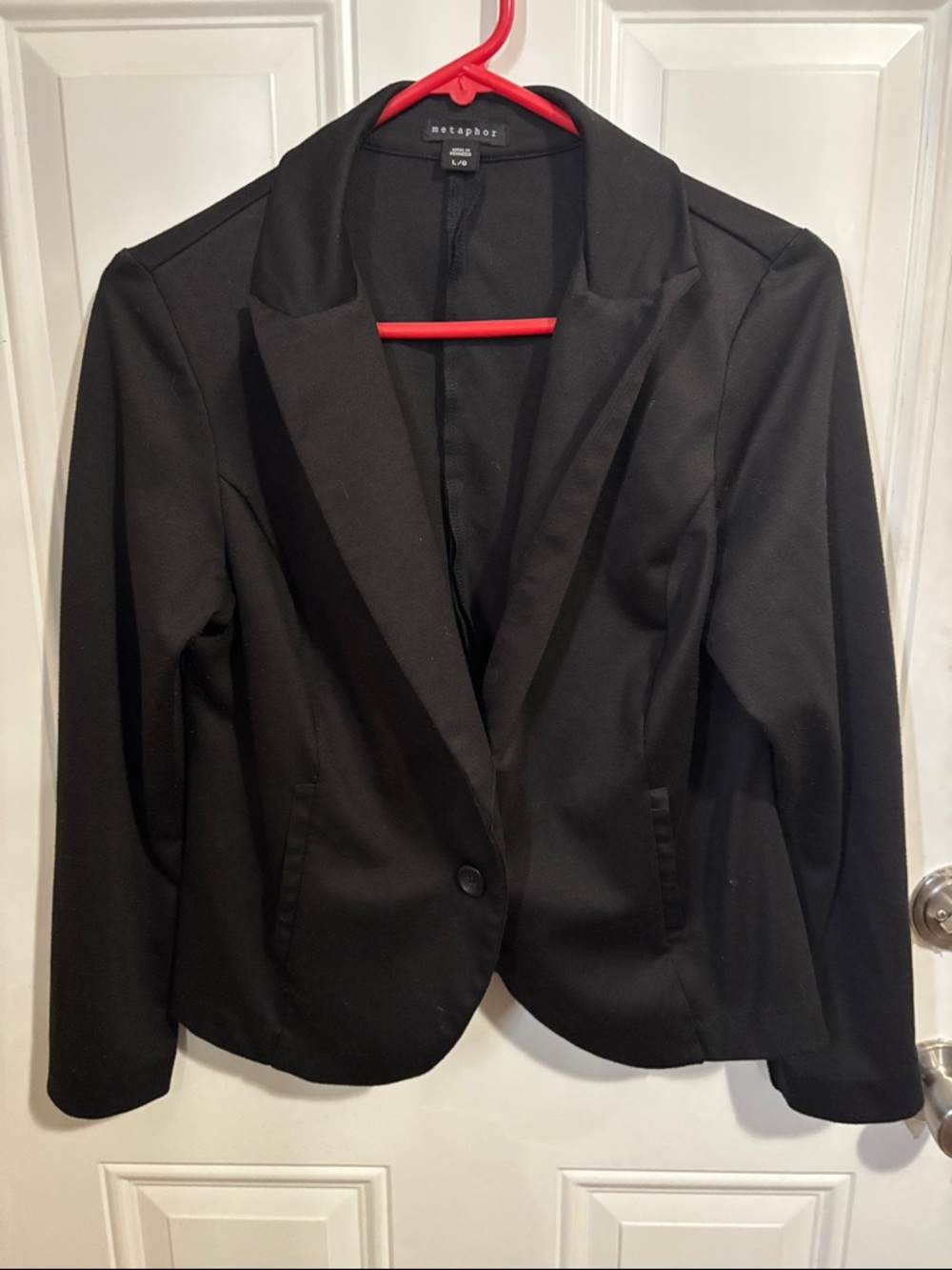 Metaphor Women's Black Single-Button Tailored Blazer